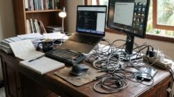 Strategi Mengatur Kabel Yang Berantakan Di Meja Kerja Menggunakan Cable Management Box