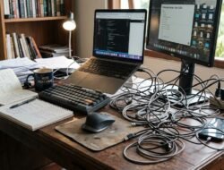 Strategi Mengatur Kabel Yang Berantakan Di Meja Kerja Menggunakan Cable Management Box